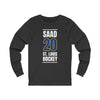 Saad 20 St. Louis Hockey Blue Vertical Design Unisex Jersey Long Sleeve Shirt