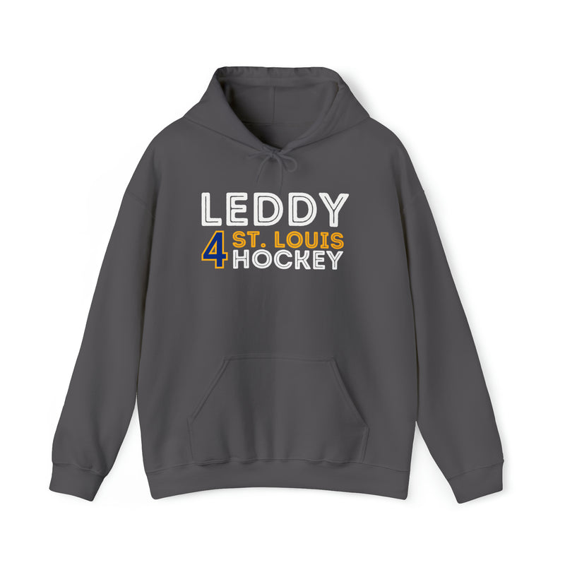 Leddy 4 St. Louis Hockey Grafitti Wall Design Unisex Hooded Sweatshirt