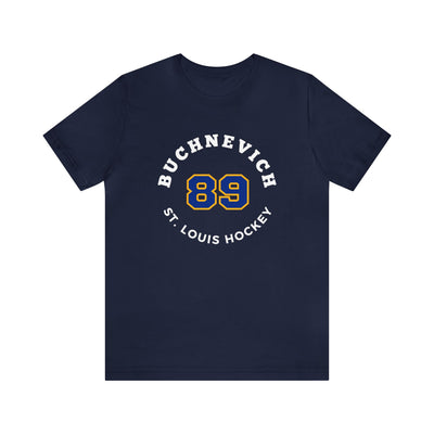 Buchnevich 89 St. Louis Hockey Number Arch Design Unisex T-Shirt