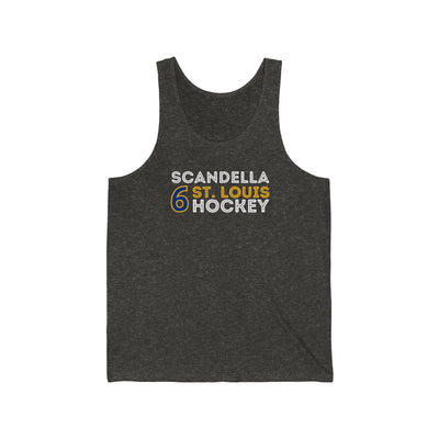 Scandella 6 St. Louis Hockey Grafitti Wall Design Unisex Jersey Tank Top