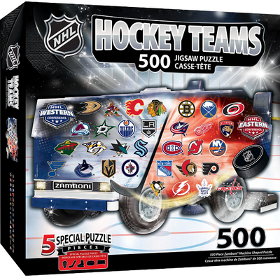 NHL 500pc Zamboni Shaped Puzzle