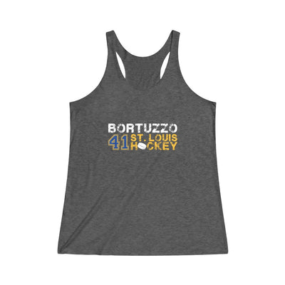 Bortuzzo 41 St. Louis Hockey Women's Tri-Blend Racerback Tank