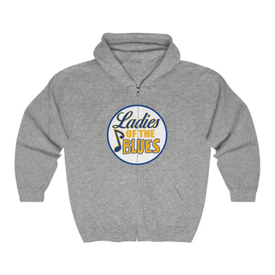 Ladies Of The Blues Unisex Fit Full Zip Hoodie Sweatshirt