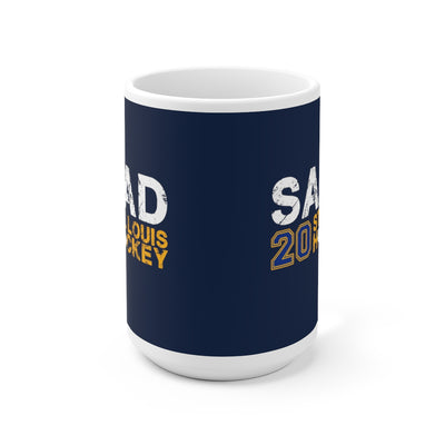 Saad 20 St. Louis Hockey Ceramic Coffee Mug In Navy, 15oz