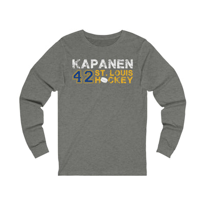 Kapanen 42 St. Louis Hockey Unisex Jersey Long Sleeve Shirt