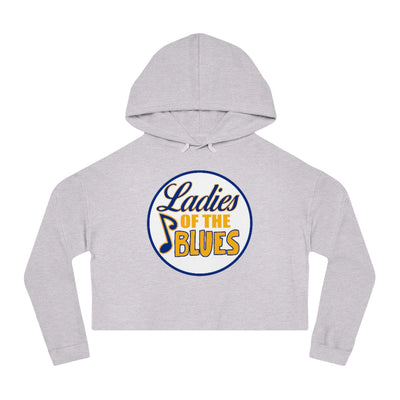 Ladies Of The Blues Women’s Cropped Hooded Sweatshirt