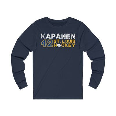 Kapanen 42 St. Louis Hockey Unisex Jersey Long Sleeve Shirt