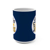 Ladies Of The Blues Coffee Ceramic Mug In Navy Blue, 15oz