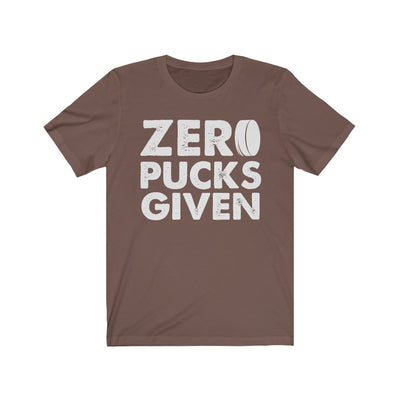 "Zero Pucks Given" Unisex Jersey Tee