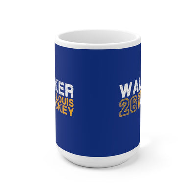 Walker 26 St. Louis Hockey Ceramic Coffee Mug In Blue, 15oz