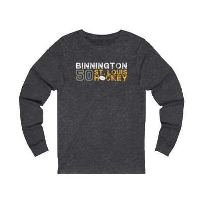 Binnington 50 St. Louis Hockey Unisex Jersey Long Sleeve Shirt