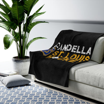 Scandella 6 St. Louis Hockey Velveteen Plush Blanket