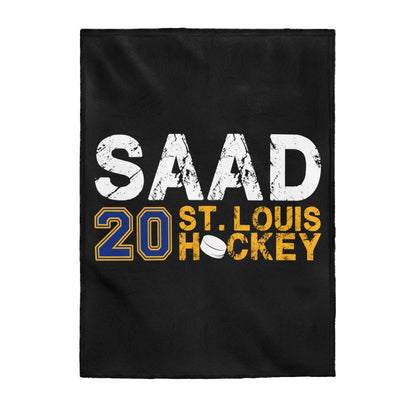 Saad 20 St. Louis Hockey Velveteen Plush Blanket