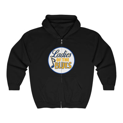 Ladies Of The Blues Unisex Fit Full Zip Hoodie Sweatshirt