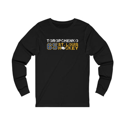 Toropchenko 65 St. Louis Hockey Unisex Jersey Long Sleeve Shirt - St. Louis  Sports Shop