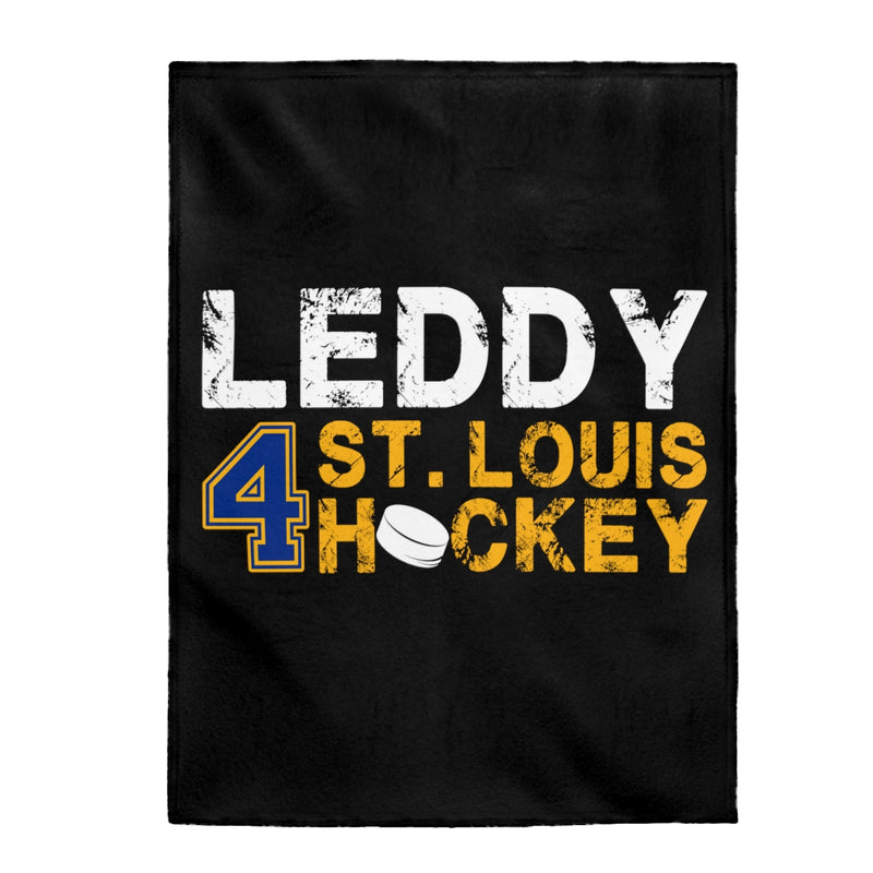 Leddy 4 St. Louis Hockey Velveteen Plush Blanket