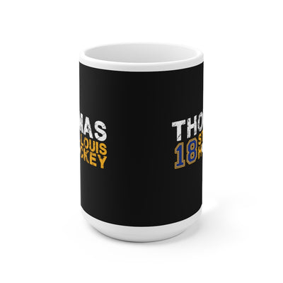 Thomas 18 St. Louis Hockey Ceramic Coffee Mug In Black, 15oz