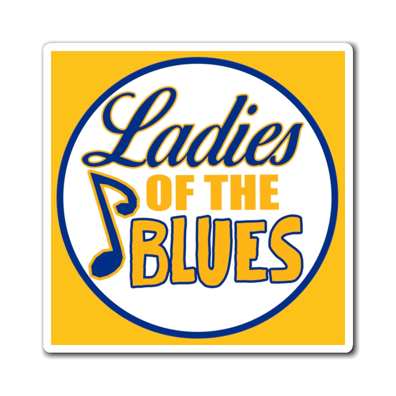 Ladies Of The Blues Multi-Use Magnets In Yellow