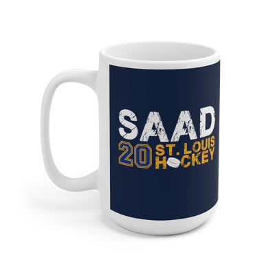 Saad 20 St. Louis Hockey Ceramic Coffee Mug In Navy, 15oz