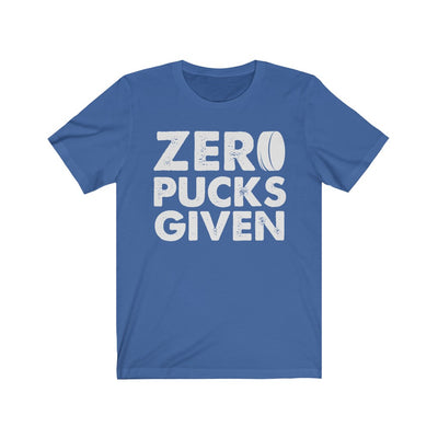 "Zero Pucks Given" Unisex Jersey Tee