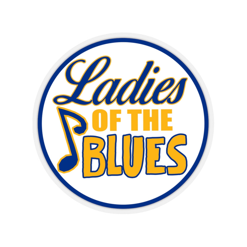 Ladies Of The Blues Group Logo Kiss-Cut Stickers