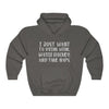 "I Just Want To Drink Wine And Watch Hockey" Unisex Hooded Sweatshirt