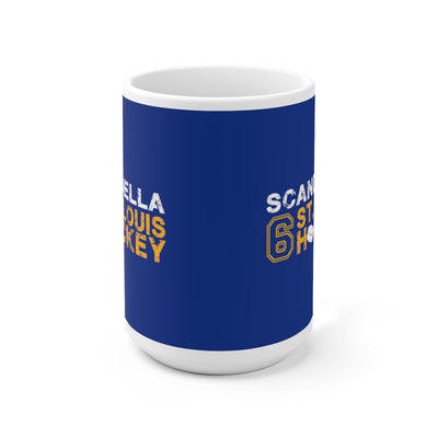 Scandella 6 St. Louis Hockey Ceramic Coffee Mug In Blue, 15oz