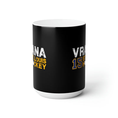 Vrana 15 St. Louis Hockey Ceramic Coffee Mug In Black, 15oz