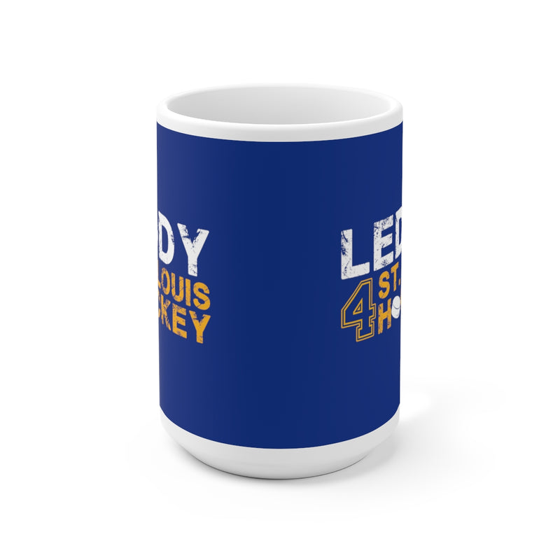 Leddy 4 St. Louis Hockey Ceramic Coffee Mug In Blue, 15oz