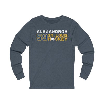 Alexandrov 59 St. Louis Hockey Unisex Jersey Long Sleeve Shirt