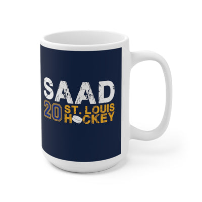 Saad 20 St. Louis Hockey Ceramic Coffee Mug In Navy, 15oz