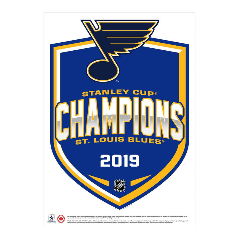 St. Louis Blues Repositional Shield Decal, 16x22 Inch