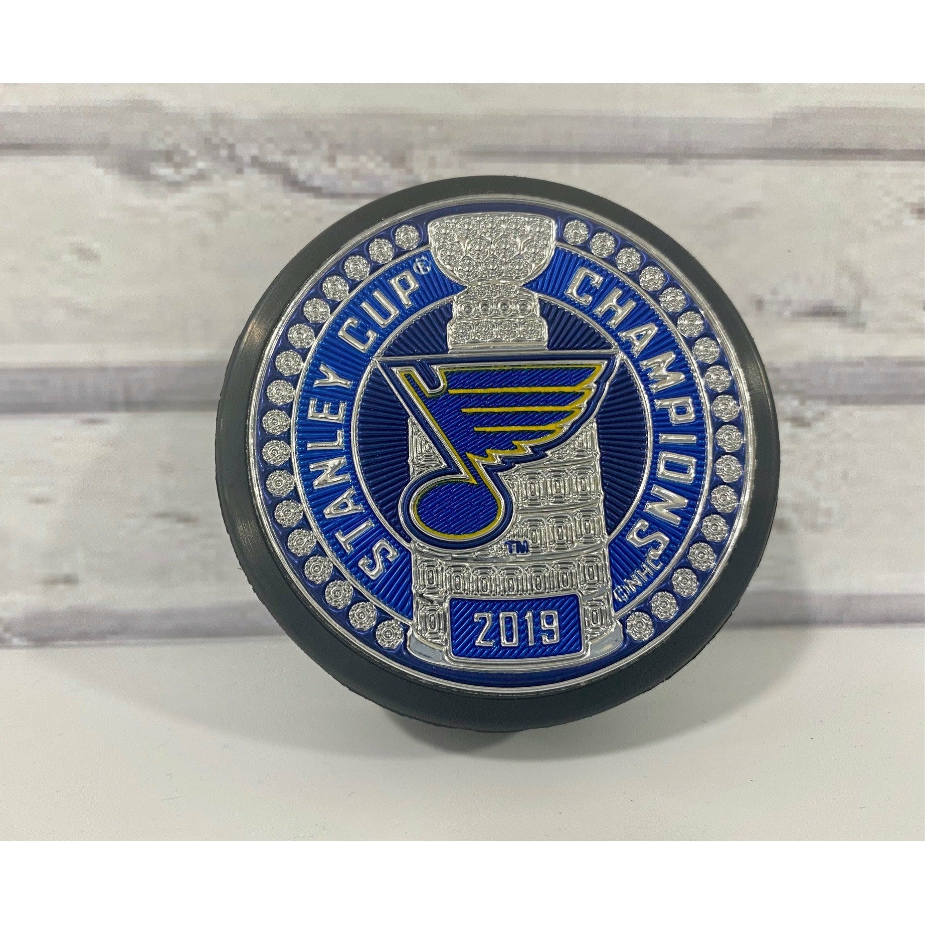 2019 Stanley Cup Playoffs St. Louis Blues Logo Official NHL Hockey Puck