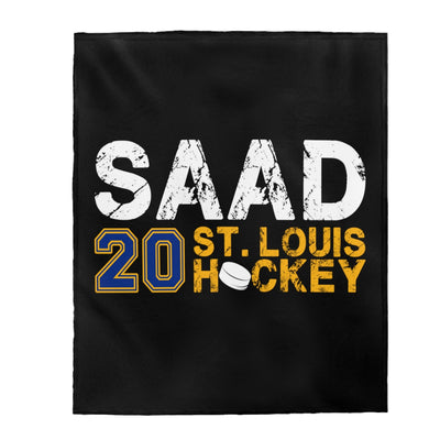 Saad 20 St. Louis Hockey Velveteen Plush Blanket