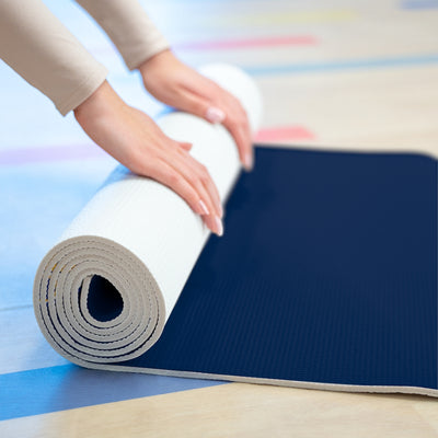 Ladies Of The Blues Foam Yoga Mat In Navy Blue