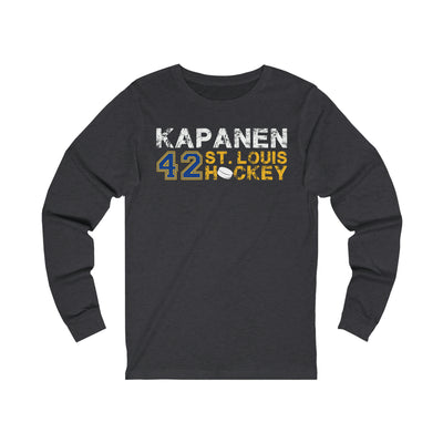 Kapanen 42 St. Louis Hockey Unisex Jersey Long Sleeve Shirt