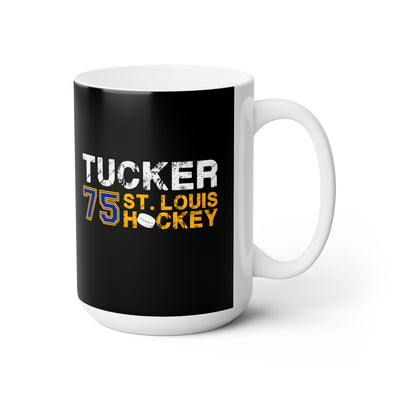 Tucker 75 St. Louis Hockey Ceramic Coffee Mug In Black, 15oz