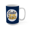 Ladies Of The Blues Coffee Ceramic Mug In Navy Blue, 15oz