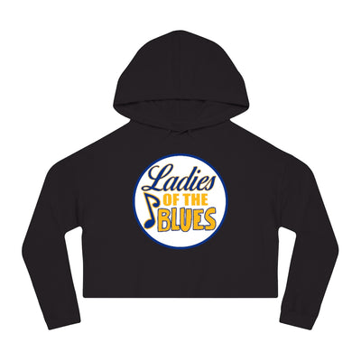 Ladies Of The Blues Women’s Cropped Hooded Sweatshirt