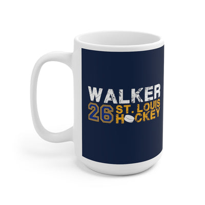 Walker 26 St. Louis Hockey Ceramic Coffee Mug In Navy, 15oz