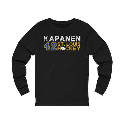 Kapanen 42 St. Louis Hockey Unisex Jersey Long Sleeve Shirt